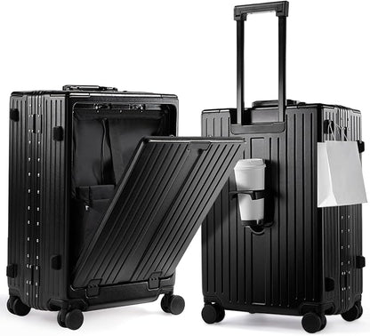 UrbanExplorer 20 Inch Carry On Luggage TSA Approved, Aluminum Frame Zipperless by UrbanExplorer