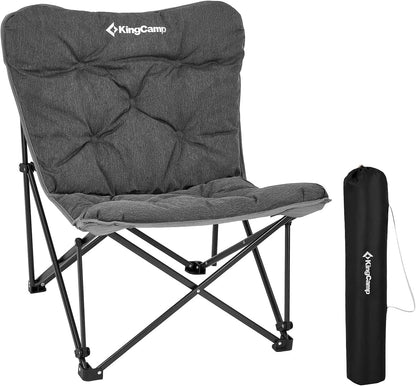 KingCamp Butterfly Chair Oversized XL Saucer Chair for Adults Padded Folding Comfy Camping Chairs for Teens Kids 300lbs Heavy Duty with High Back for Bedroom Living Room Dorm Rooms Outdoor Patio Lawn