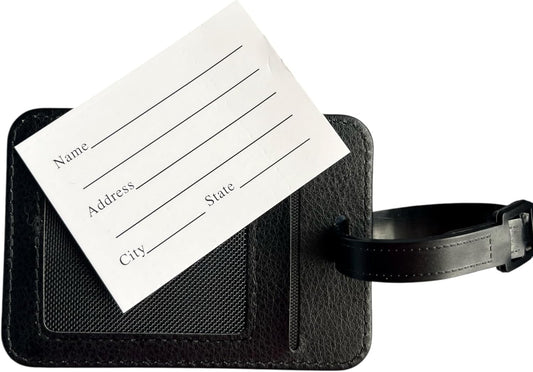 Decorative Luggage Tags with Watercolor Cat Design, Set of 2