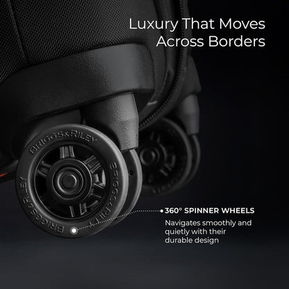 Briggs & Riley International 21" Carry On Expandable Spinner - Luggage for Travel, Suitcases with Wheels, Softside Rolling Bag for Men & Women - ZDX Collection, Ocean