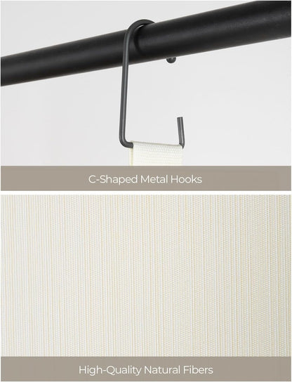StorageWorks Hanging Closet Organizer, 3-Shelf Hanging Closet Shelves with Top Shelf, 19 ¾"W x 12" D x 31" H, Extra-Large Space, Ivory White