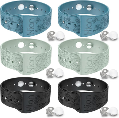 Motion Sickness Bracelets Sea Sickness Wristbands for Motion Sickness / Morning Sickness /Pregnancy Nausea Anti Nausea Wristband Acupressure Nausea Bands Motion Sickness Bands（3Pairs-Bule+Beryl+Black）