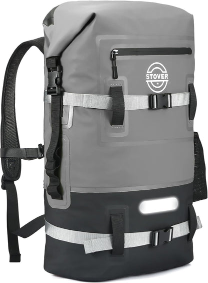 STOVER 5/10/25/30/40/55L Waterproof Backpack- Floating Dry Bag for Kayaking, Travel, Beach, Hiking, & Camping, Men/Women
