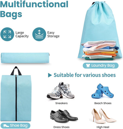 8 Set/6 Set/4 Set Compression Packing Cubes for Travel, Lightweight Vacation Travel Essentials, Travel Accessories for Suitcase Organizer Bags Set, Durable Luggage Organizer