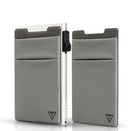 Slim Wallet for Men and Women, Pop Up Credit Card Wallet Metal Minimalist Cards by TOYFID
