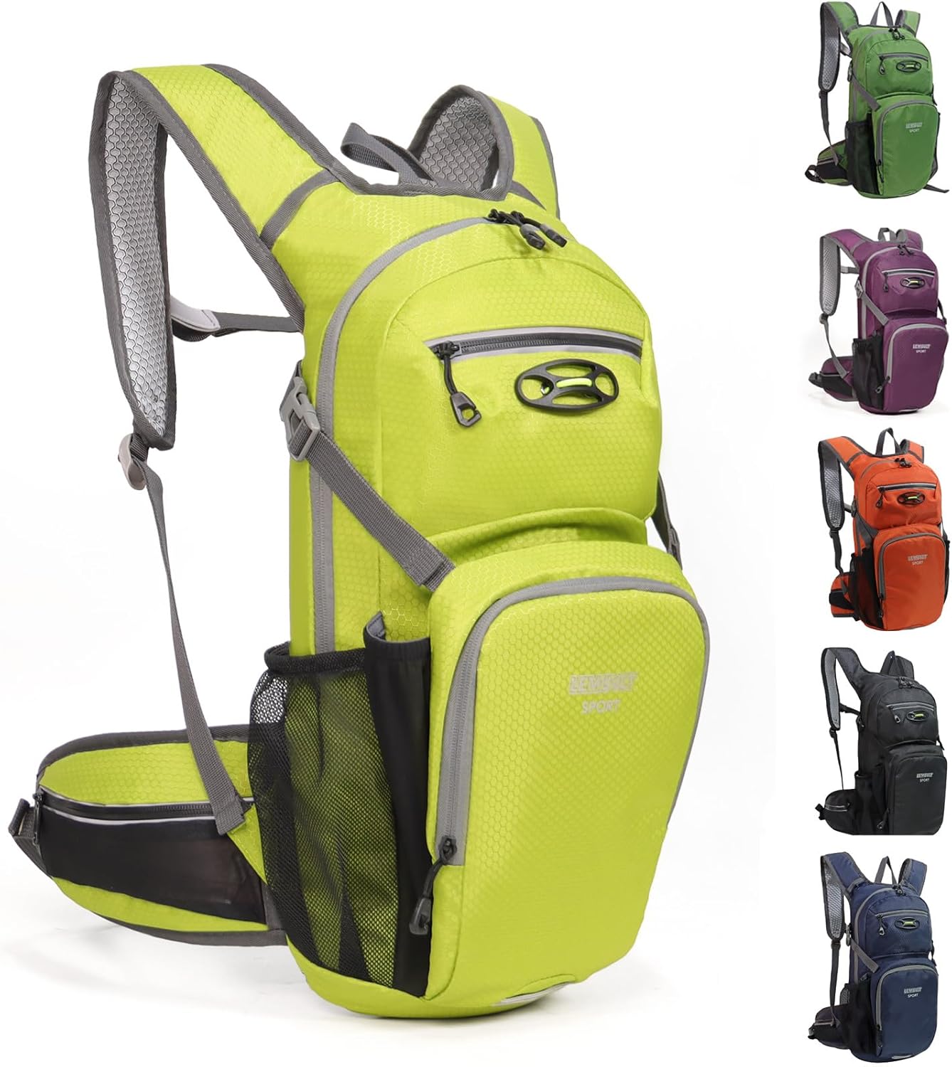 Hiking Daypack Waterproof Biking Backpack 15L Lightweight Durable Backpack for Ski Snowboarding Running MTB Cycling