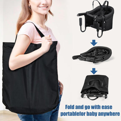 Hook On High Chair, Attach to Fast Table Chair,Clip on High Chairs to Table,Foldable Storage Feeding Baby Seat for Baby Toddler Home and Travel,Lightweight Space-Saving Design,Portable High Chairs