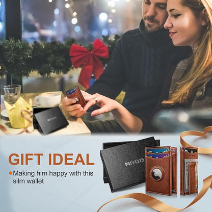 Airtag Wallet for Men- with Money Clip Gift Boxed, Magnetic Closure Slim - Image 9