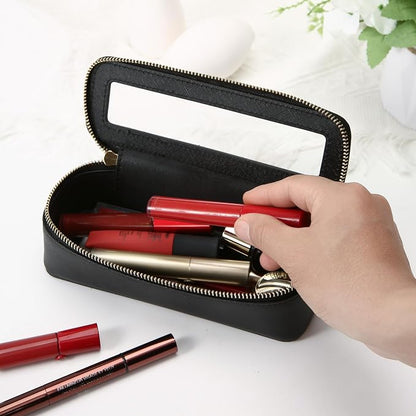 Aveniee Clear Makeup Brush Bag, Slim Cosmetic Brush Holder, Small Toiletry Bag - Image 6