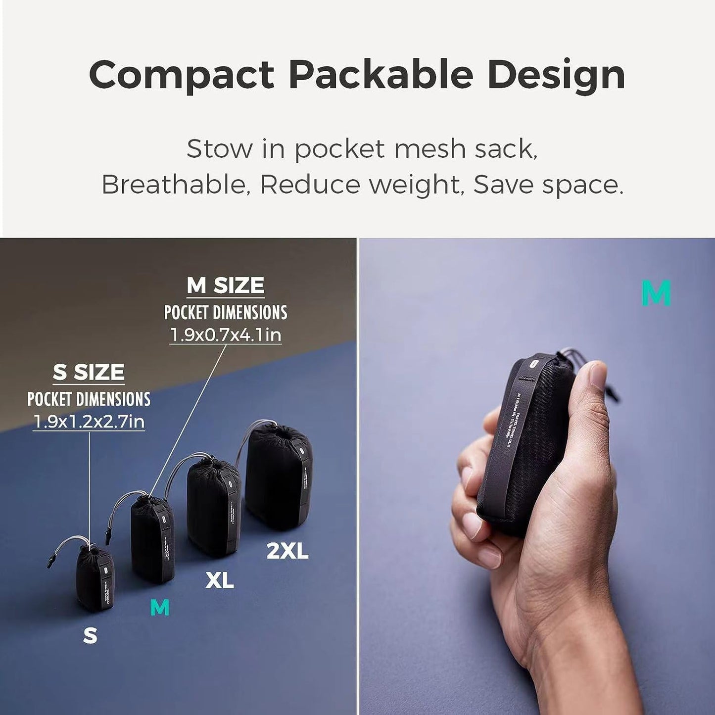 Ultralight Quick Dry Towels in XLarge & Small Sizes with Compact Packable Pocket Microfiber Towel for Backpacking Travel Beach Hiking Swimming Sports & Yoga (Mint Green 2 Set)