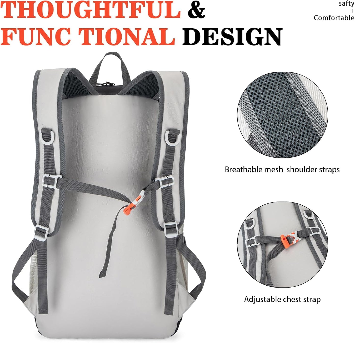 Hiking Backpack,Large 35L Travel Backpacks for Men Women,Water Resistant Ultra Lightweight Foldable Packable Camping Daypack for Outdoor Sports