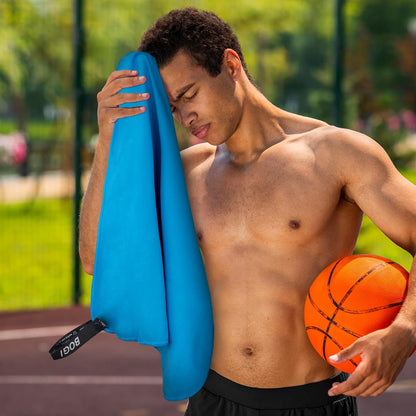 BOGI 4 Pack(8 pcs) Microfiber Travel Sports Towel-Quick Dry Towel, Soft Lightweight Microfiber Camping Towel Absorbent Compact Travel Towel for Camping Gym Beach Bath Yoga Swimming Backpacking-Large