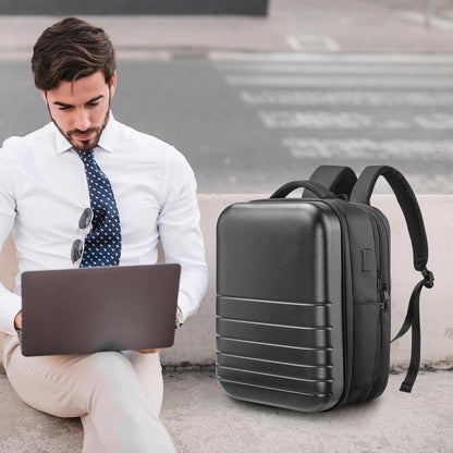 SOKOK Carry On Travel Backpack Waterproof Business Backpack Expandable with Laptop Compartment and Charging, Hardshell Computer Backpack for Men and Women, Graphite