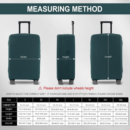 Travel Luggage Cover Suitcase Protector Scratch-Resistant Fit 19-31 Inch Suitcase, Not Included Suitcase (Avocado Green, SX(22-23 inch))