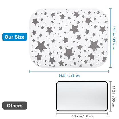 Accmor Baby Diaper Changing Pad, 27" x 20" Waterproof Baby Changing Mat, Wipeable Portable Diaper Changing Pad for Travel