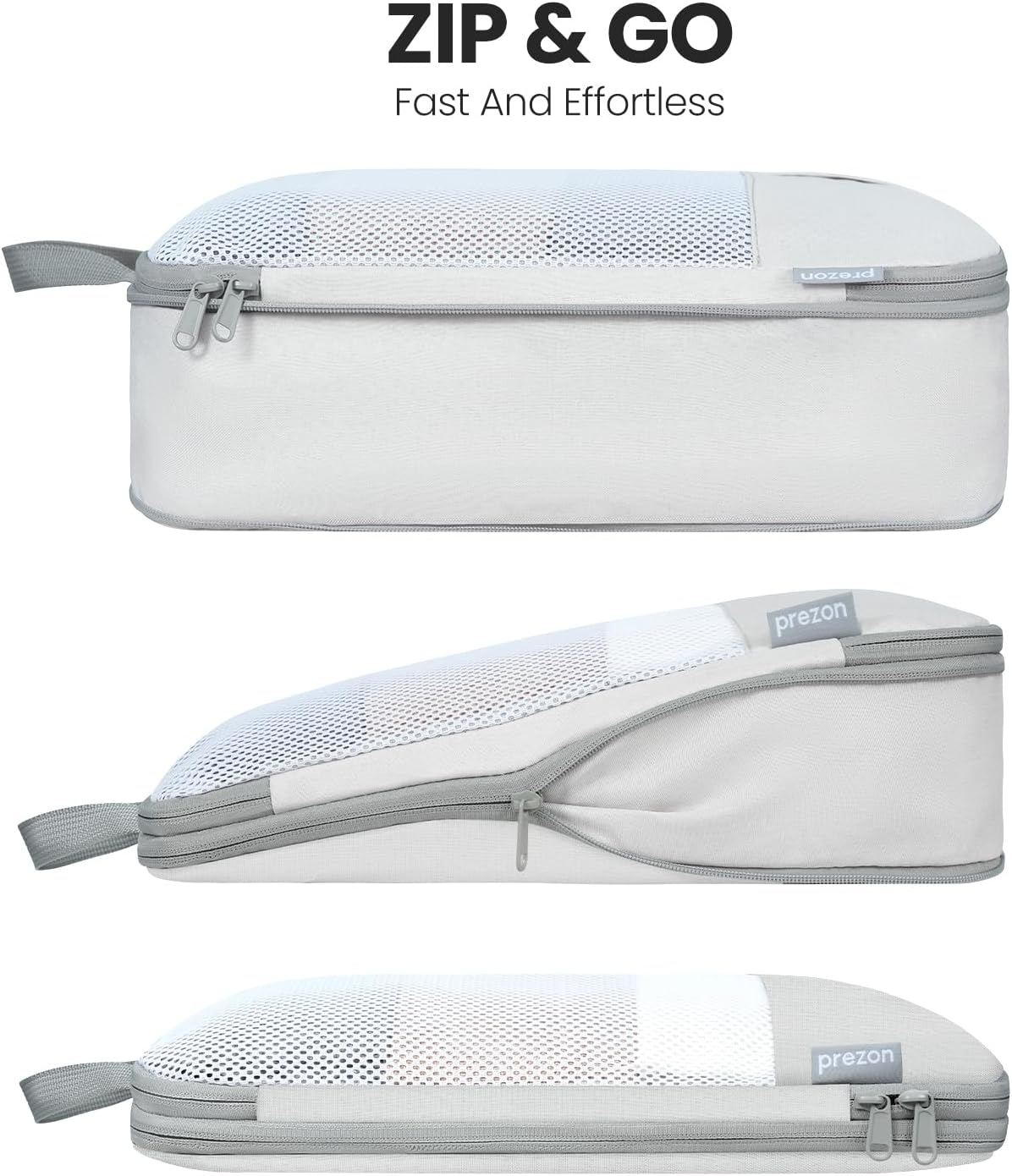 8 Set/6 Set/4 Set Compression Packing Cubes for Travel, Lightweight Vacation Travel Essentials, Travel Accessories for Suitcase Organizer Bags Set, Durable Luggage Organizer