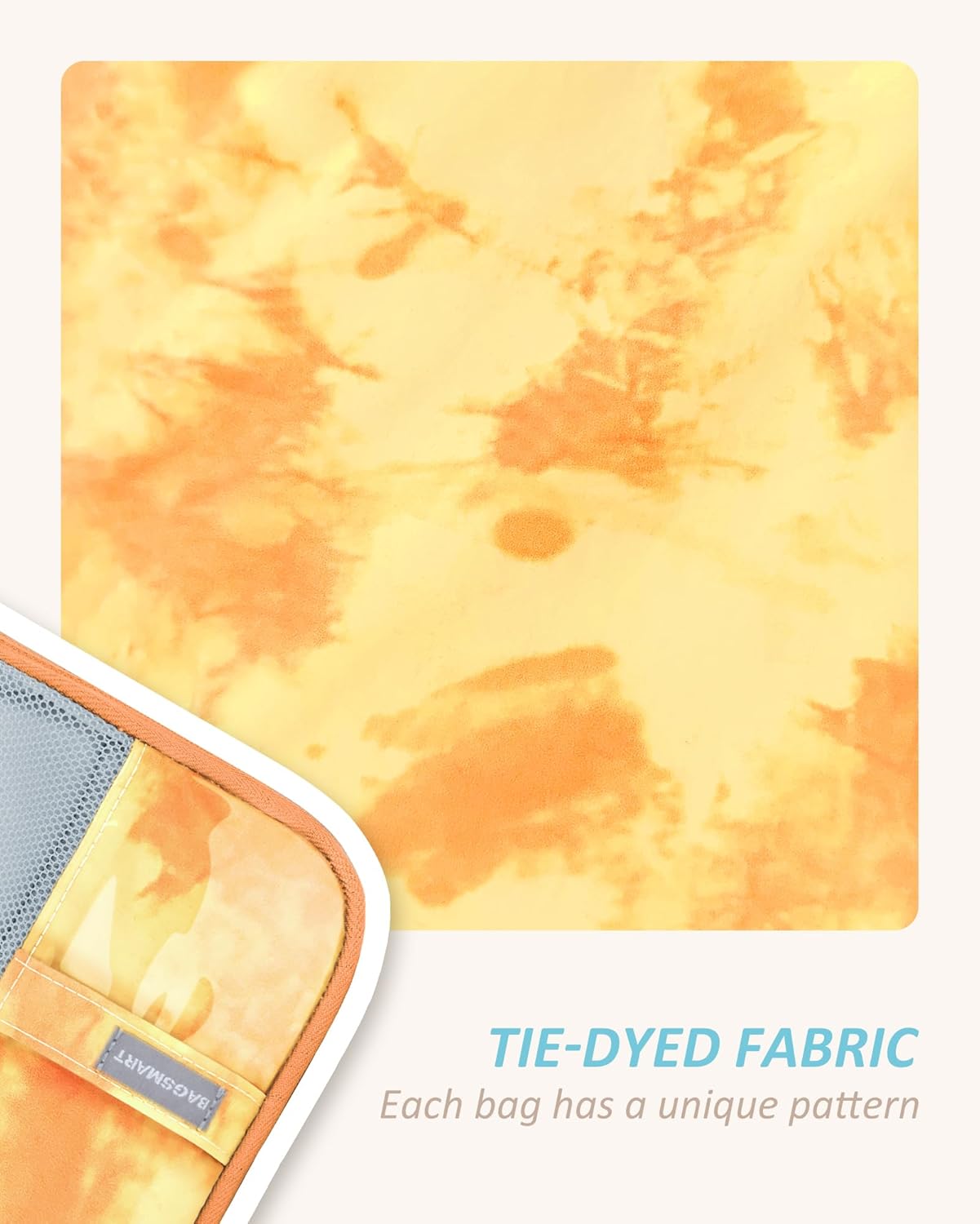 BAGSMART 6 Set Compression Packing Cubes - Lightweight Travel Essentials, Durable Luggage Organizer