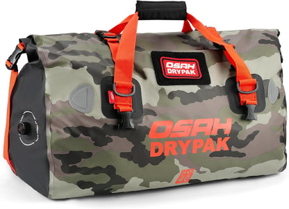 Waterproof Duffel Bag - Motorcycle Dry Bag Tail Bag with Large Storage Space, Waterproof Luggage Duffle Bags with Outer Mesh Zipper Pocket for Camping, Kayaking, Fishing & Traveling