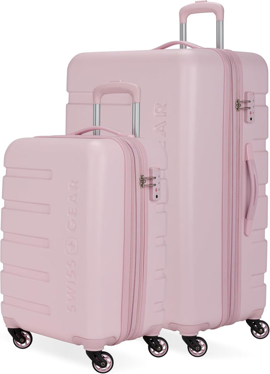 SwissGear 7366 Hardside Expandable Luggage with Spinner Wheels, Pink, 2-Piece Set (19/27)