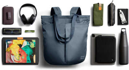 Bellroy Laneway Totepack (18 liter stylish tote bag and backpack in one, for gym, travel or everyday carry) - BlueSteel