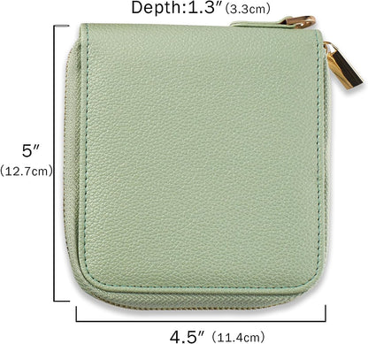 Travel Jewelry Organizer Case - for Tangle-Free Necklaces, Earrings, Rings, Bracelets Storage, Travel Essentials, Fashion Portable Jewelry Travel bags for Women - Small Macaron Green