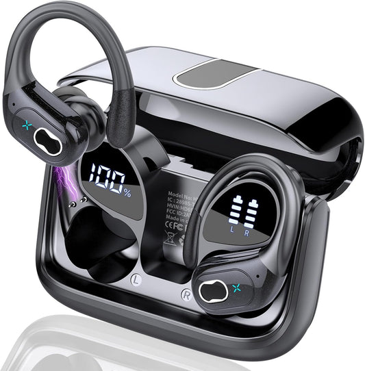 AI Translation Earbuds Real Time, 164 Language Translator Earbud 3-in-1 Bluetooth 5.4 Translator Earbuds with 6 Translation Modes, 75H Translators Headphones with APP for Travel Business, Black