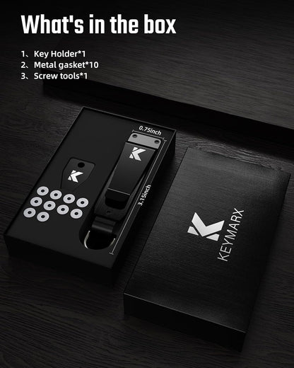 Key Organizer for Men Compact Key Holder Minimalist Key Case Metal Key Chain Key Holder for Keychain Secures 2-5 Keys