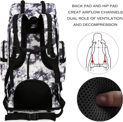 Hiking Backpack for Men 70L/100L Camping Backpack Military Rucksack Molle 3 Days Assault Pack for Climbing
