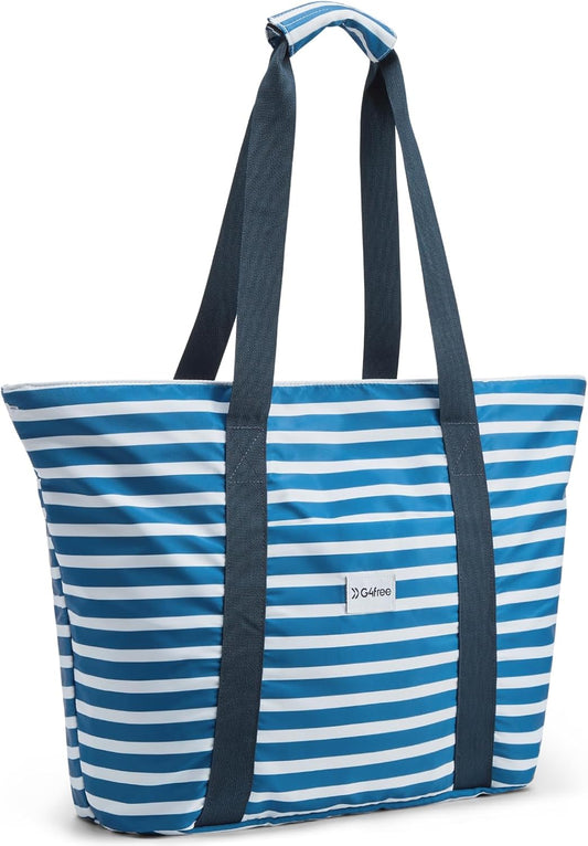 G4Free Beach Bag, Waterproof Beach Bags for Women, Personalized Strap Tote Bag for Women Birthday Gifts