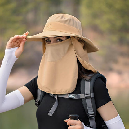 Sun Hats for Men Women Fishing Hat UPF 50+ Breathable Wide Brim Summer UV Protection Hat