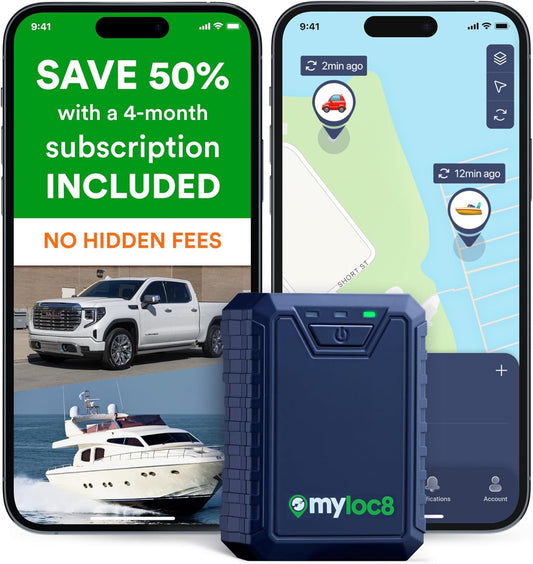 Ultra GPS Tracker for Vehicles – Rugged Waterproof GPS Locator for Cars, Trucks, Hidden Tracking Device, 4G LTE, Real-Time Updates, Long Battery Life (4-Mо Subscription Included)