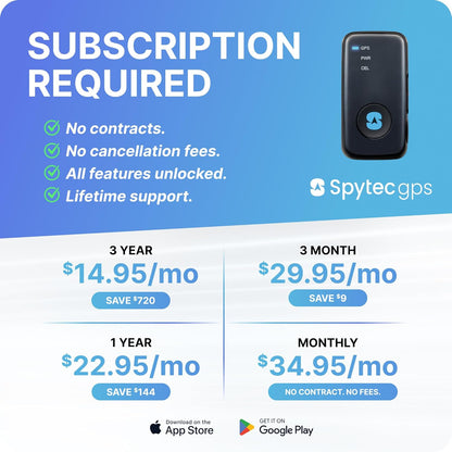 Spy Tec Atlas GPS Tracker for Vehicles & Kids | Up to 14-Day Battery Life | Geofencing, Portable Real Time Mini GPS Car Tracker w/Lifetime Support | Subscription Required