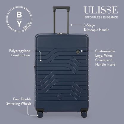Bric's 30" Expandable Spinner Suitcase - Travel Luggage with TSA-Approved Lock and Hard Shell Exterior - B|Y Ulisse - Ocean Blue