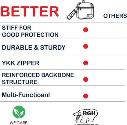 Rough Enough Clear Quart Size TSA Approved Toiletry Bag Small with Keychain for Travel Size Toiletries