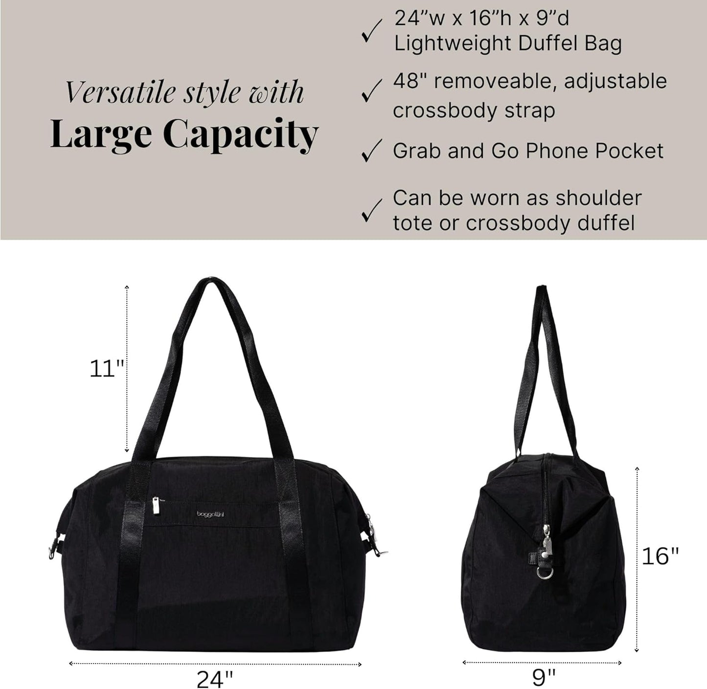 Baggallini Women's Day Large Duffel