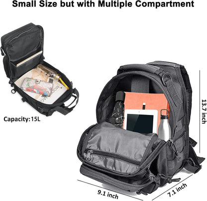 hopopower Tactical Sling Bag Pack Military Rover Shoulder Backpack EDC Assault Range Bag, Water-Resistant