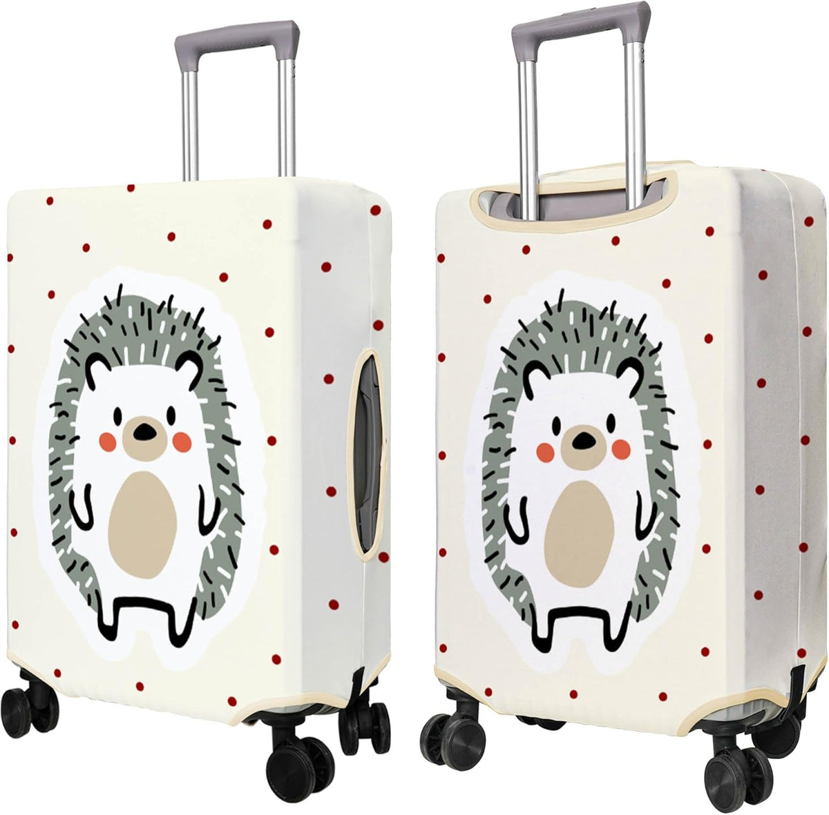 Travel Luggage Cover Suitcase Protector Fits 18-32 Inch Wheel Covers PatternedTravel Related Items Flower Luggage Protector Elastic L
