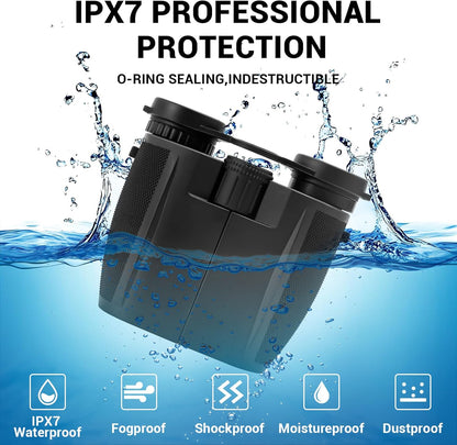 20x25 Binoculars for Adults & Kids, High Power Easy Focus,Waterproof Compact Binoculars with Low Light Vision for Bird Watching,Travel,Concert,Hiking(Black)