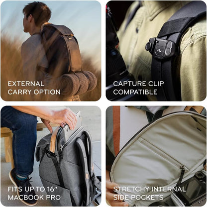 Peak Design Everyday Backpack 30L, Kelp, MagLatch Top, Dual Side Access, FlexFold Dividers, Fits 15" or 16" Laptop, For Camera Carry, Daily Commutes or Travel, Versatile Backpack for Men and Women