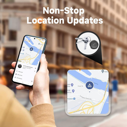 LiTag - Bluetooth Tracker for Android Phones. Google Certified Item Locator. Smart Tracking Tag for Google Find My Device (Find Hub) App. Finder for Keys, Luggage, Suitcase, Backpack, Purse (1 Pack)