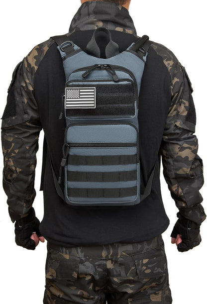 ATBP Insulated Water Hydration Pack Bag with 3L TPU Bladder Tactical Molle Hydration Backpack for Hiking Cycling Running