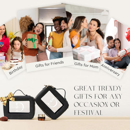 AW BRIDAL Monogram Canvas Tote Bag for Chrismas, Bridal Shower, Retirement, Birthday Gifts for Women Mom Wife Sister Friends