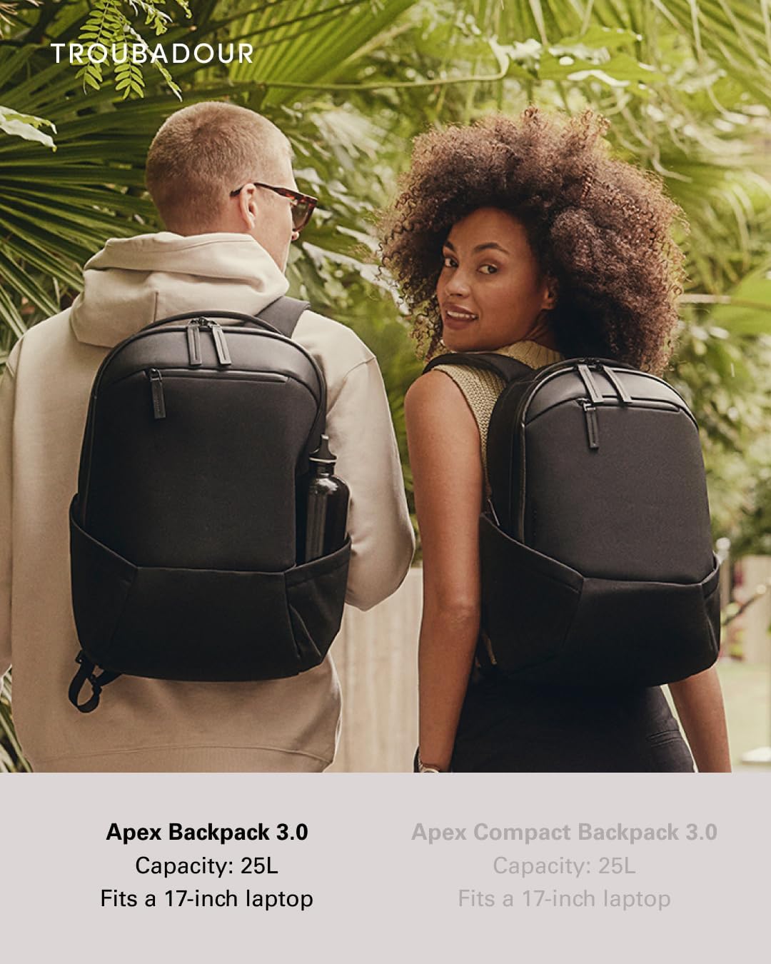 Troubadour Apex Backpack 3.0-25L Premium Laptop Backpack - Ergonomic & Water Resistant - Designed for Work and Travel - Air Force Blue