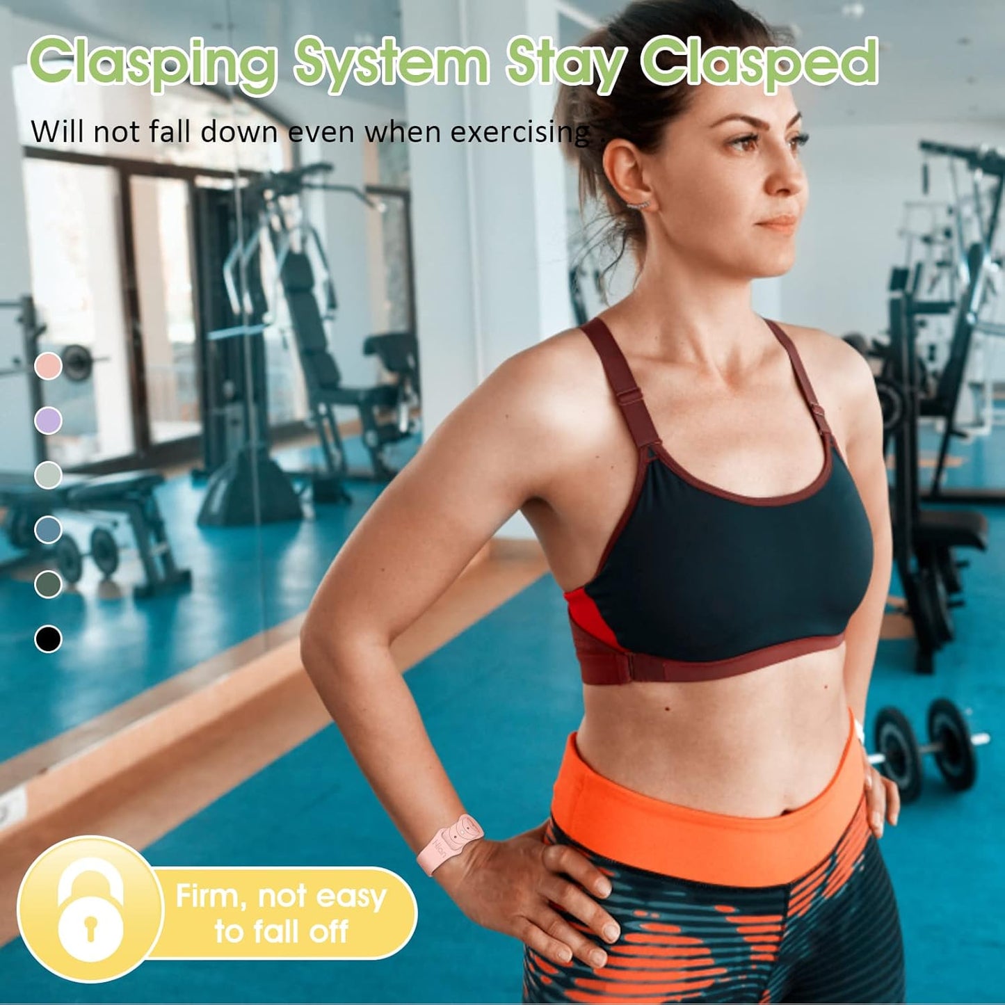 Hion Motion Sickness Bracelets Sea Sickness Wristbands for Motion Sickness/Morning Sickness/Pregnancy Nausea Anti Nausea Wristband Acupressure Nausea Bands Motion Sickness Bands（1Pair Black）