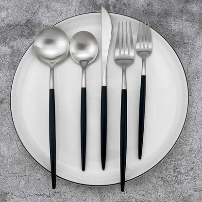 Gugrida 20-Piece 18/10 Stainless Steel Flatware Silverware, Luxury Dinnerware - Image 4