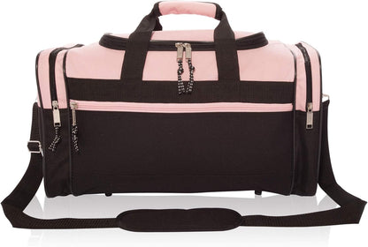 DALIX 17" Blank Duffle Bag Duffel Bag Travel Size Sports Durable Gym Bag