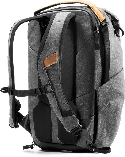 Peak Design Everyday Backpack 20L, Charcoal, MagLatch Top, Dual Side Access, FlexFold Dividers, Fits 15" Laptop, For Camera Carry, Daily Commutes or Travel, Versatile Backpack for Men and Women
