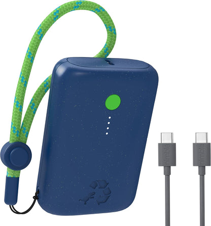 Nimble Champ Portable Charger, 10,000mAh Power Bank Fast Charging, 20W Dual USB-C Battery Pack with Cable, Travel Essential Power Bank for iPhone Laptops Galaxy Tablet Pixel iPad Macbook Kindle Airpod