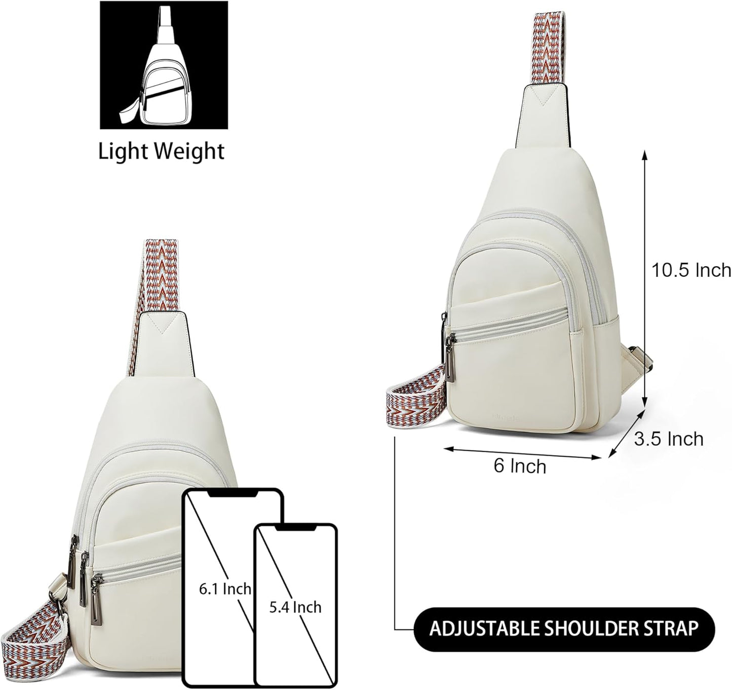 Sling Bag Crossbody Bags for Women Small Cross Body Bag Fanny Packs Chest Sling Purse for Daily Travel Leisure Sport