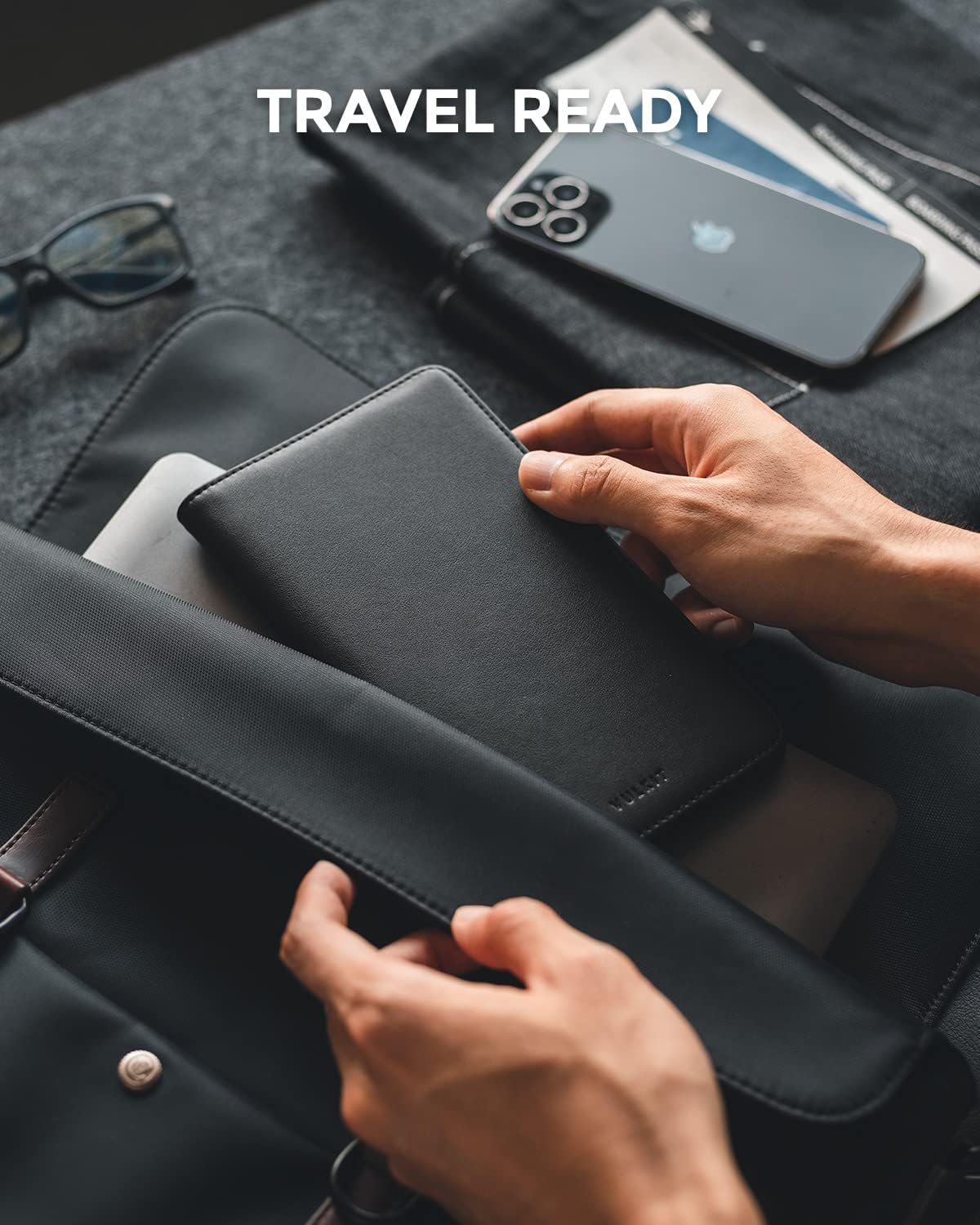 VULKIT Passport Holder Wallet RFID Blocking Travel Wallet for Men & Women